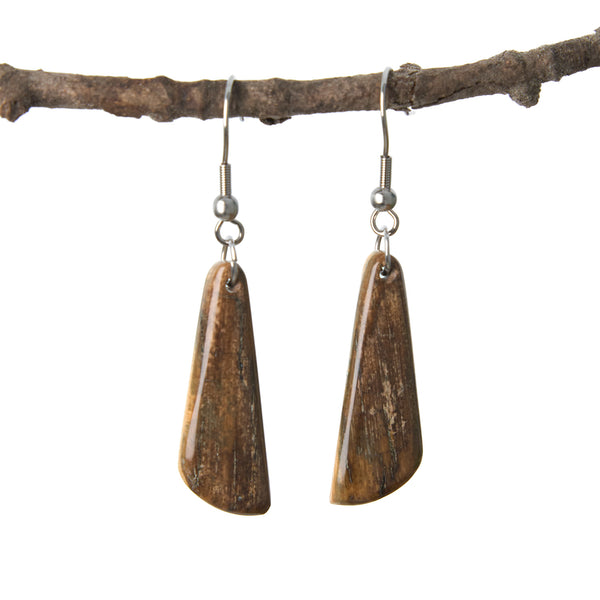 Boucles d'oreilles en ivoire de mammouth