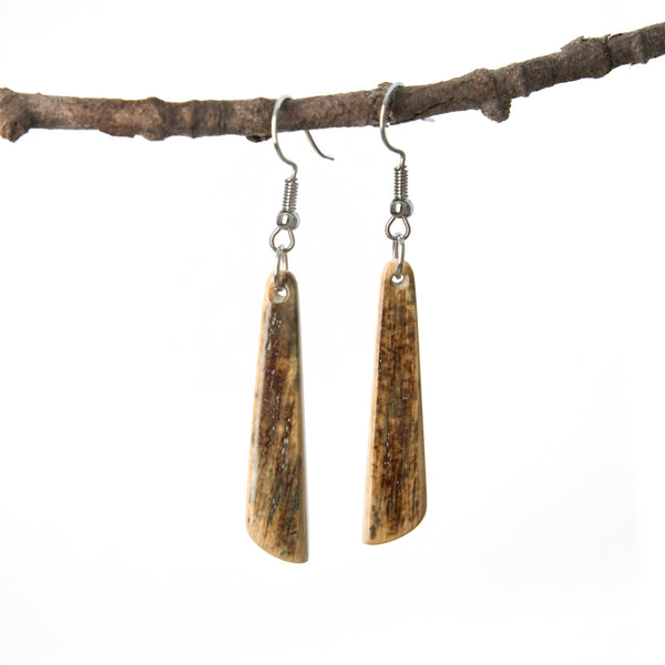 Boucles d'oreilles en ivoire de mammouth